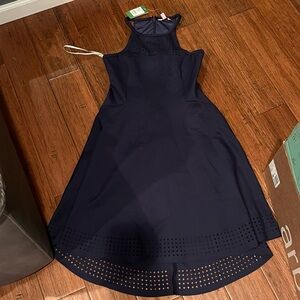 Lilly Pulitzer Aurelie Elegant Navy Blue Sleeveless Midi Dress (NWT)